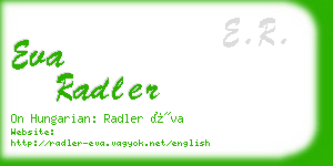 eva radler business card